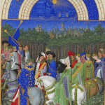 Los hermanos Limbourg. El mes de mayo. Página del Calendario del libro Las muy ricas horas del duque de Berry 