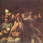 Daumier. Vagón de tercera